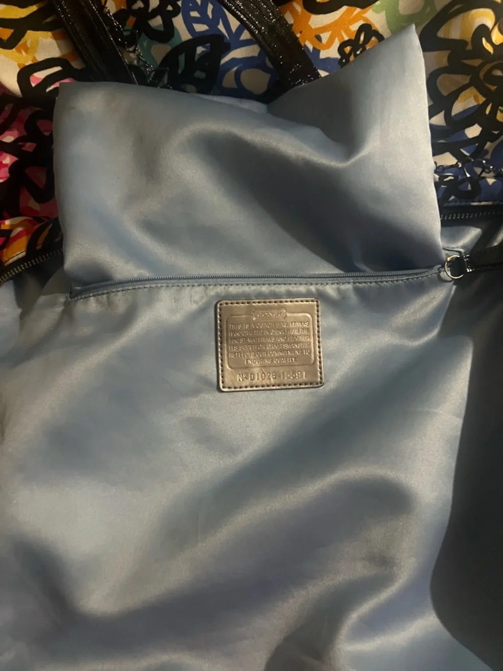 Coach Multicolor Graffiti-Print Tote Bag - Picture 4 of 8